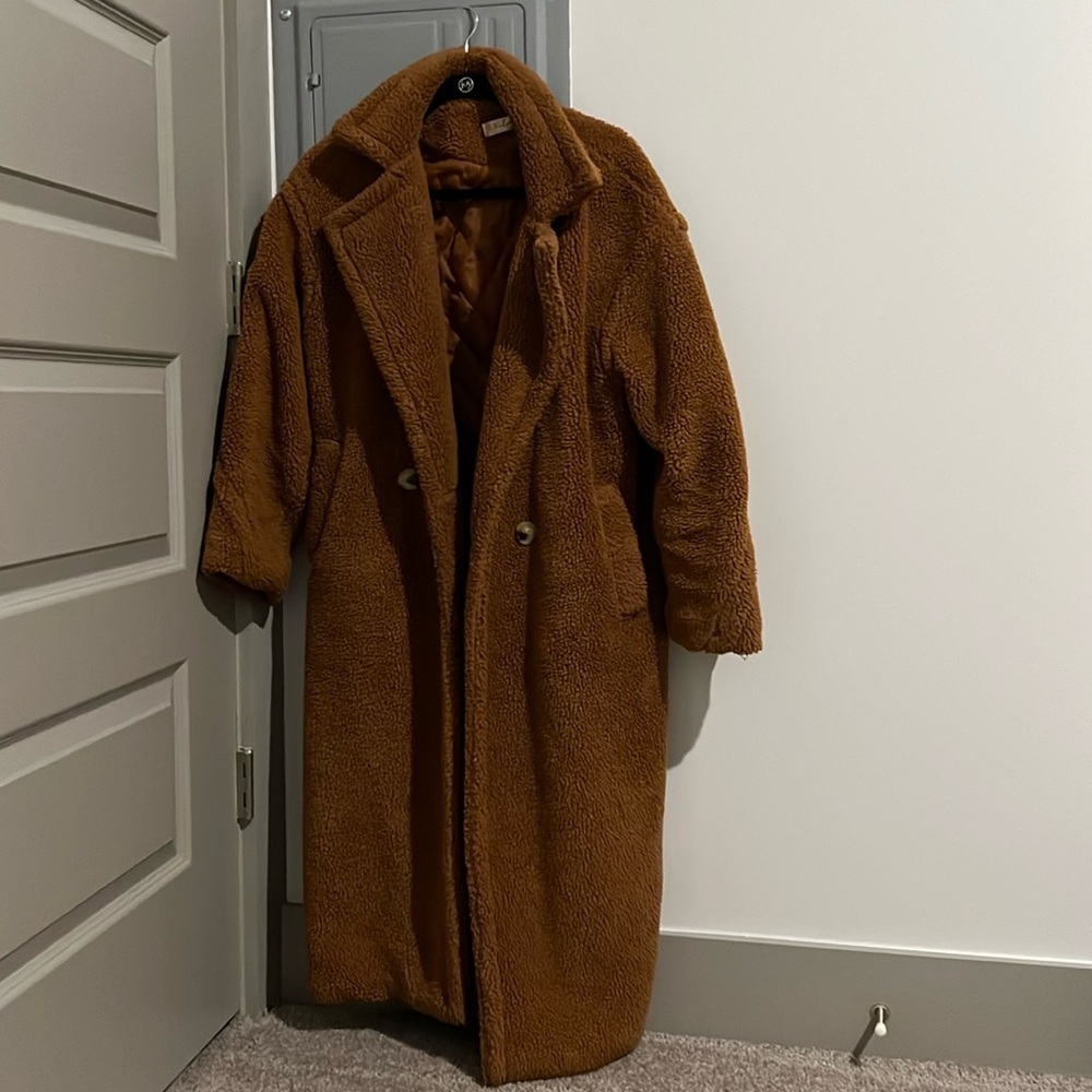 Camel Teddy Icon Coat